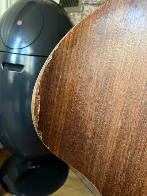 Set of 6 Lulli wood and metal chairs by Carlo Ratti, Italy 50s