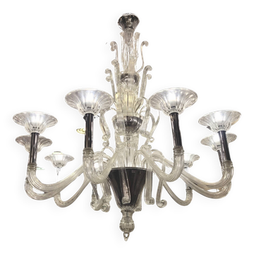 Lustre /Lustre Barovier & Toso, Verre soufflé, 60's - Italie
