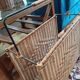 Door vintage rattan magazine