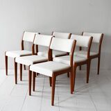Set of 6 1960s Scandinavian teak dining chairs