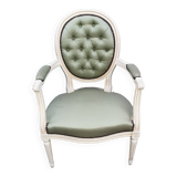Louis xvi medallion armchair