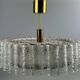 60s 70s chandelier ceiling lamp Doria Leuchten Germany Ice glass design