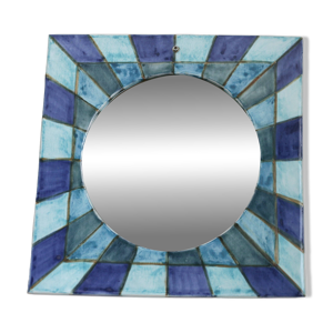 miroir céramique vintage