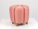 Pink Art Deco Stool / Tabouret / Pouf / Ottoman, Vienna, Austria, 1930s