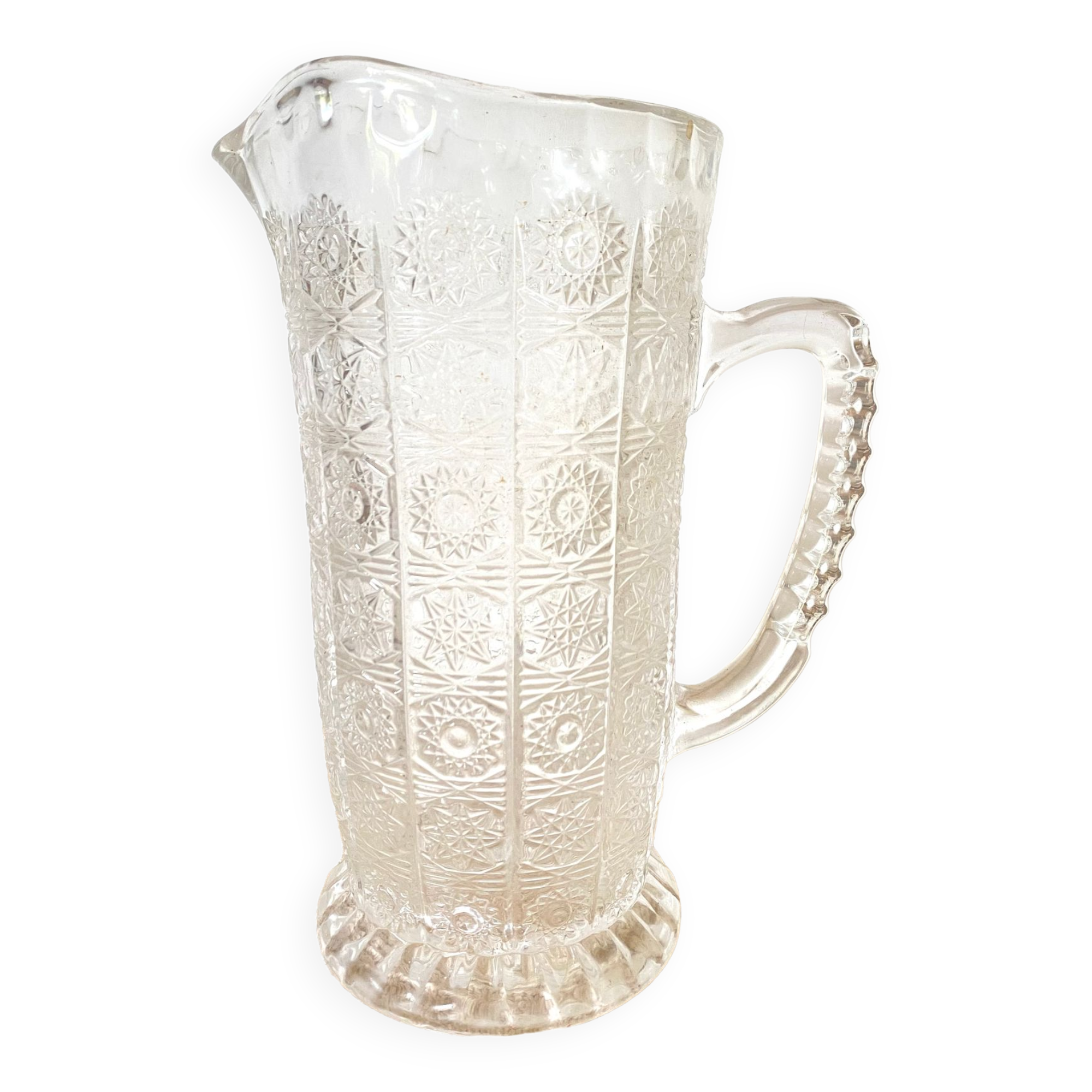 Pichet en verre moulé 23 cm
