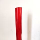 Murano red twisted glass soliflore vase