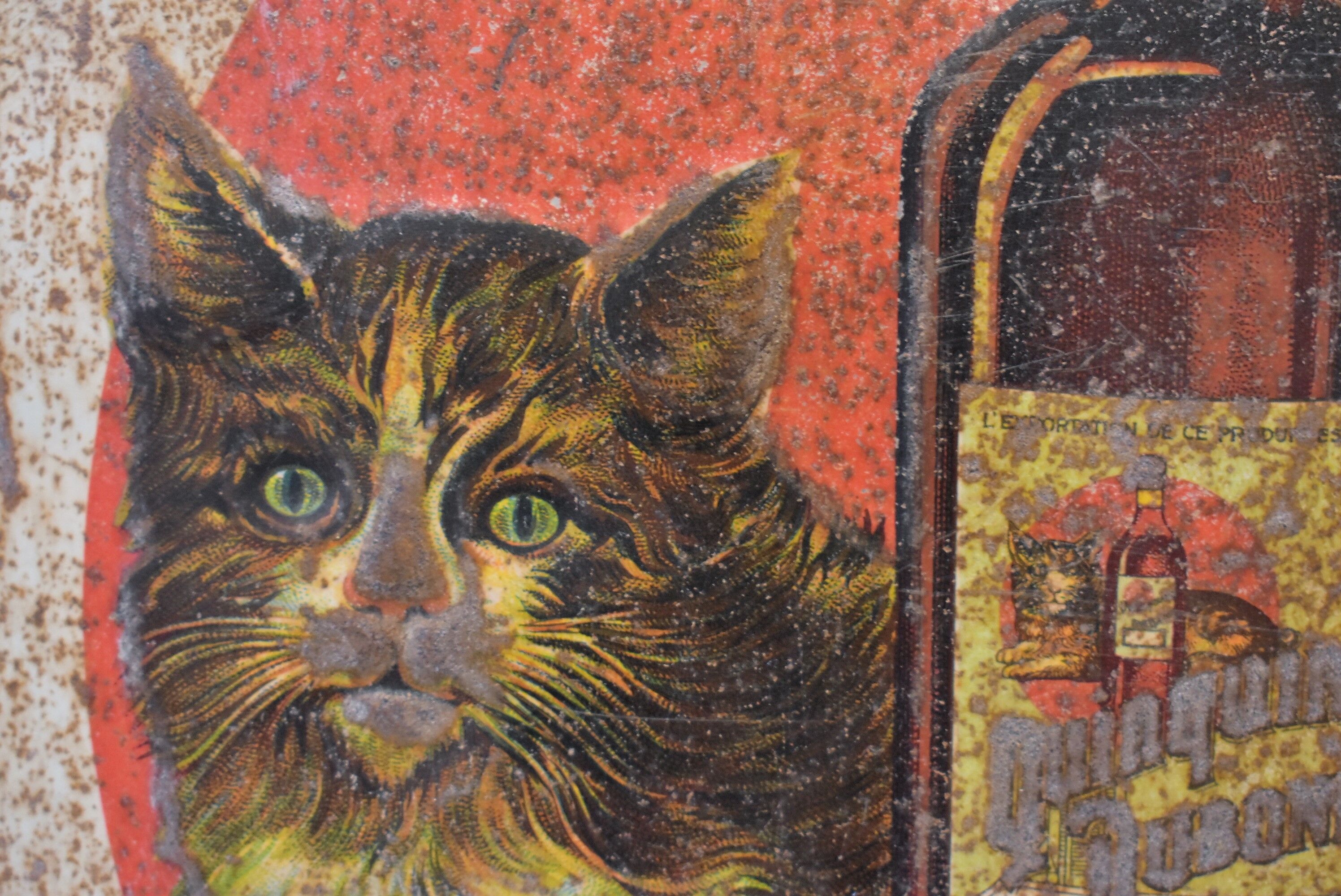 Dubonnet plate old metal