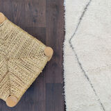 Berber Shaggy wool rug 160x240 cm