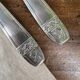 Antique silvered metal cutlery 84 g