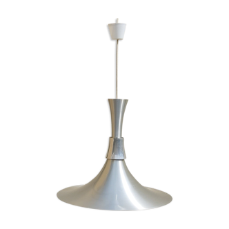 Pendant lamp brushed aluminum design 70s