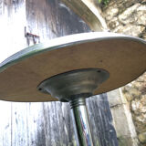 Art deco metal pedestal table