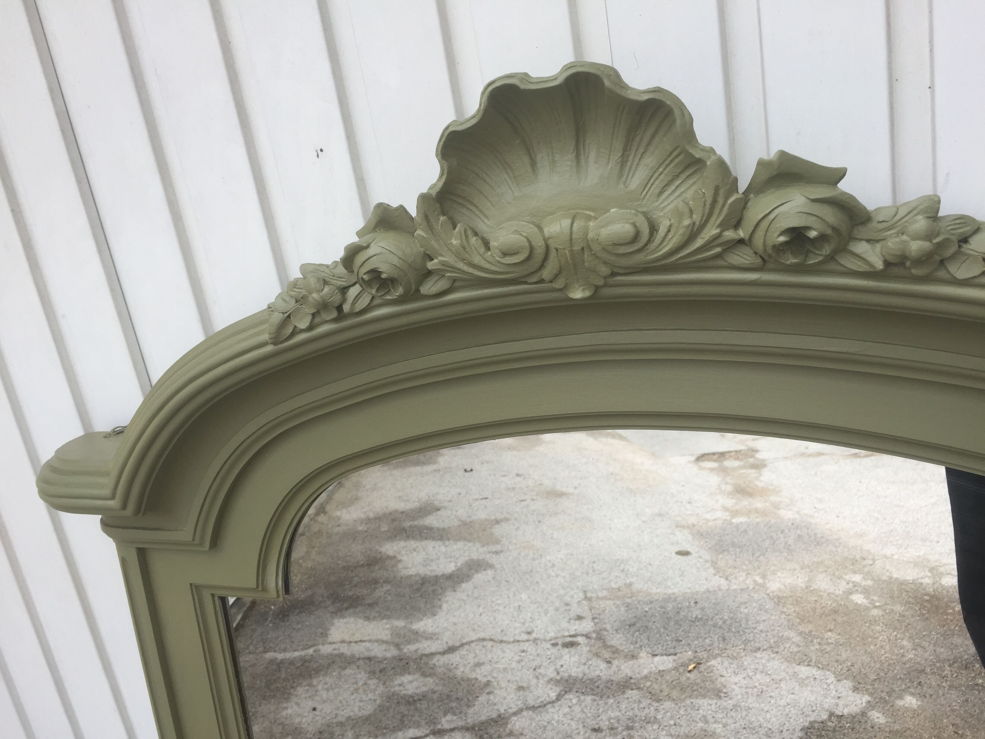 Miroir classique vert 102x145cm