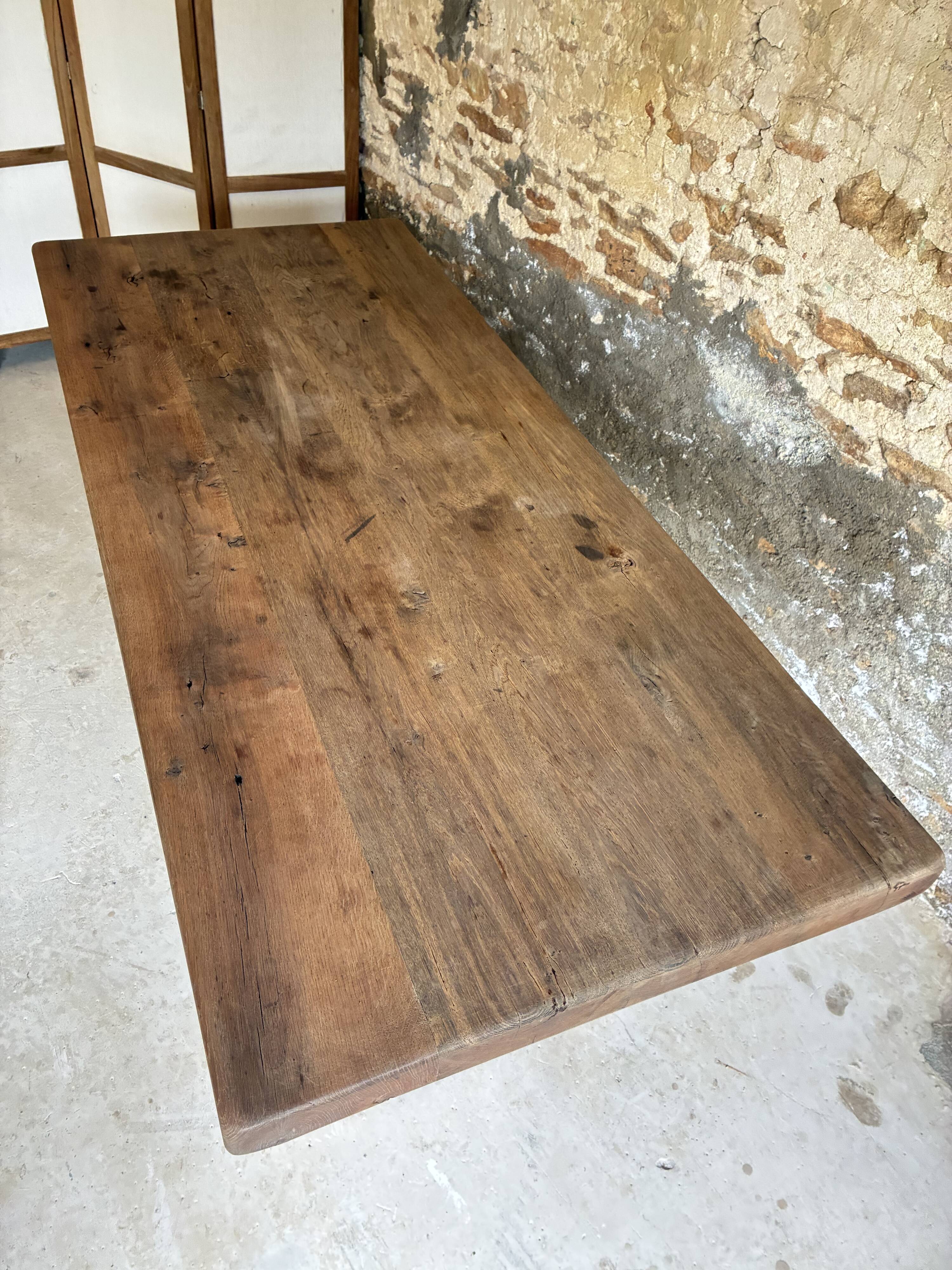 Monastery style farmhouse table