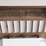 Old carved wood wall shelf
