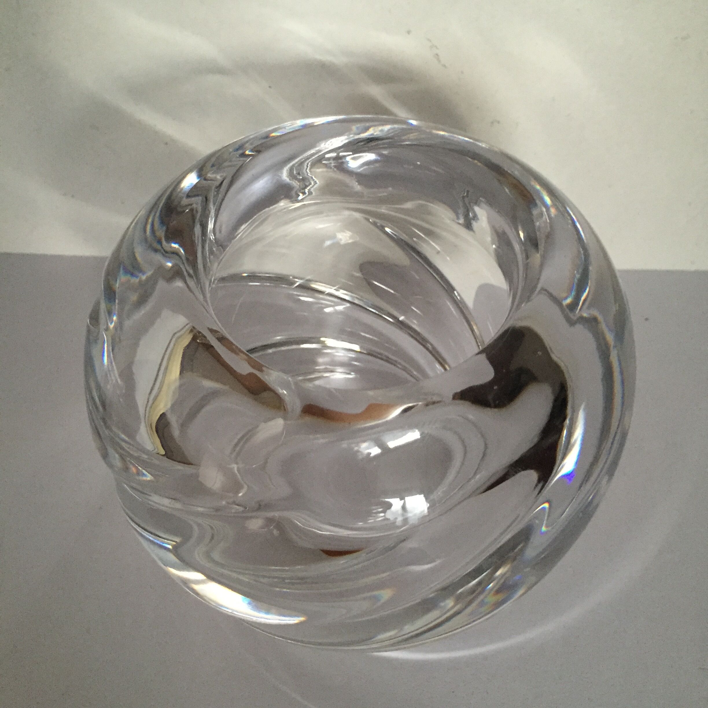 Crystal ball vase