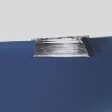 Blue wall shelf attributed to Fontana Arte, 1970