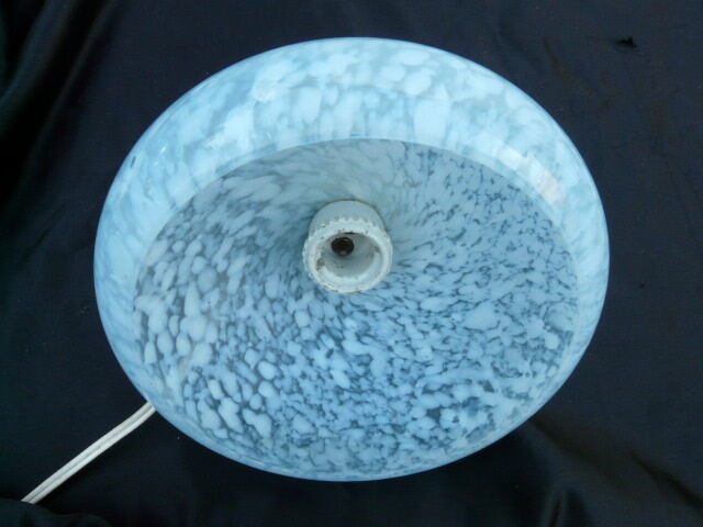 Clichy glass applied with 50s porcelain support