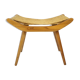 Mid-century wooden footstool/ ULUV, Czechoslovakia