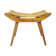 Mid-century wooden footstool/ ULUV, Czechoslovakia