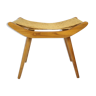 Mid-century wooden footstool/ ULUV, Czechoslovakia