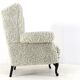 Armchair chair hairy Doodle retro fully restored - new upholstery
