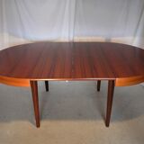 Scandinavian vintage extendable round table