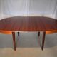 Scandinavian vintage extendable round table