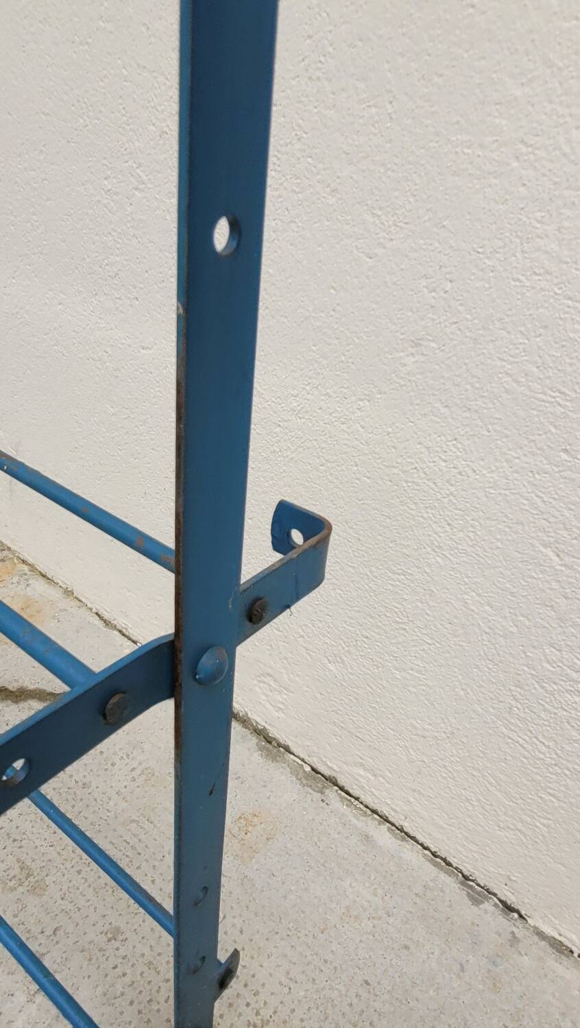 Set of 3 Rigidex iron storage locker shelves 1950s