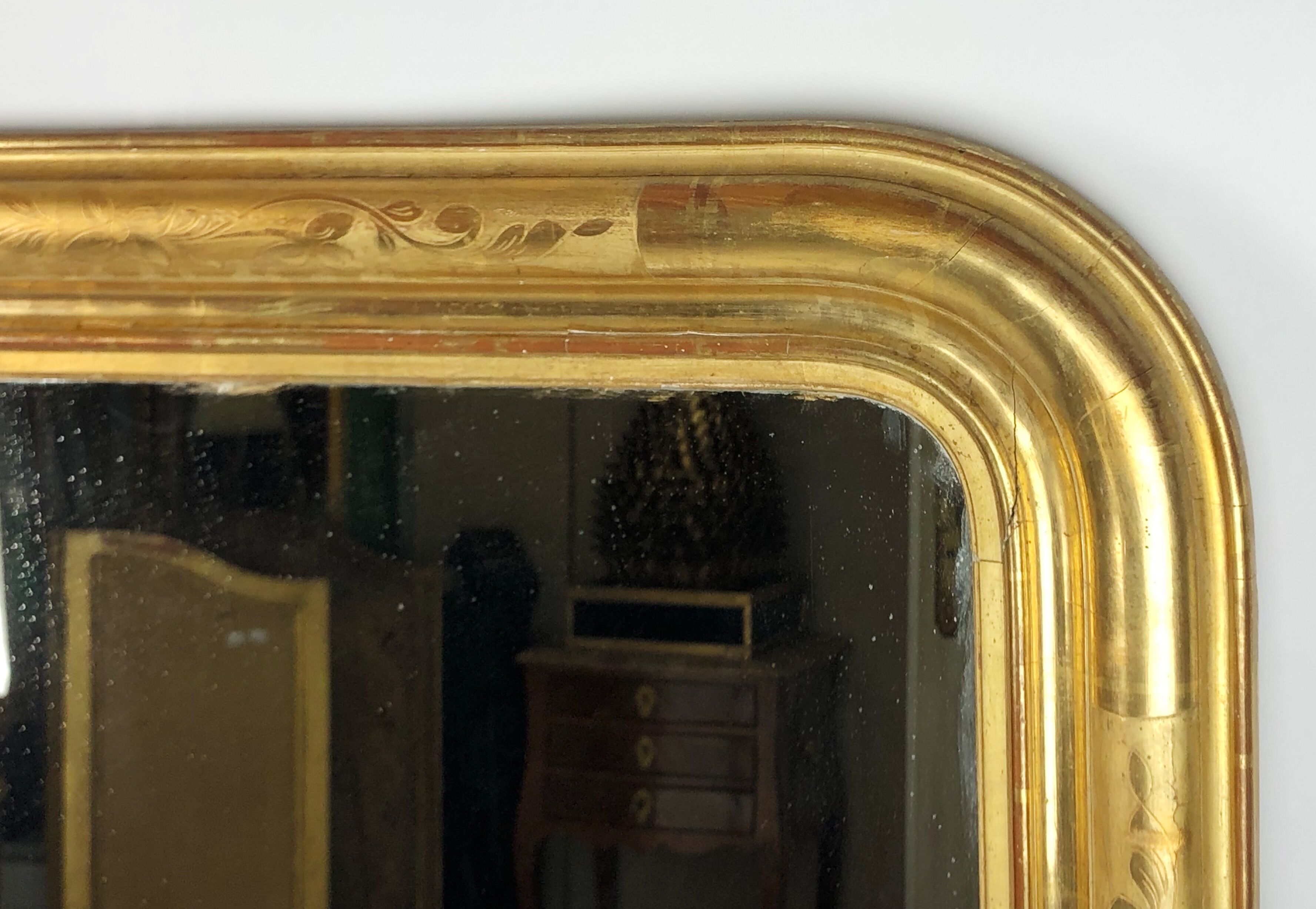 Times mirror Louis Philippe 81x129cm