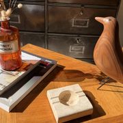 Travertine ashtray — DLG Fratelli Mannelli 70s