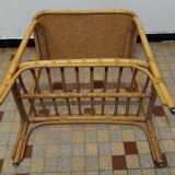 Rattan bedside table