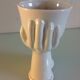 Vase Bowl shape of hands white ceramic vintage