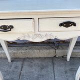 Console en bois peinte country corner