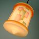 Art déco glass pendant light airbrush 1920s 30s avantgarde design