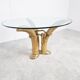 Vintage faux tusk center table or side table, 1970s