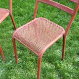 Set of 4 industrial style chairs