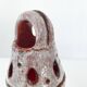 Vintage ceramic terracotta glazed candle holder - 1970s