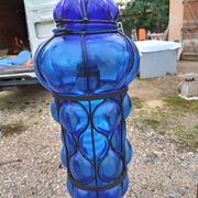 Pair of Blown Glass Suspensions