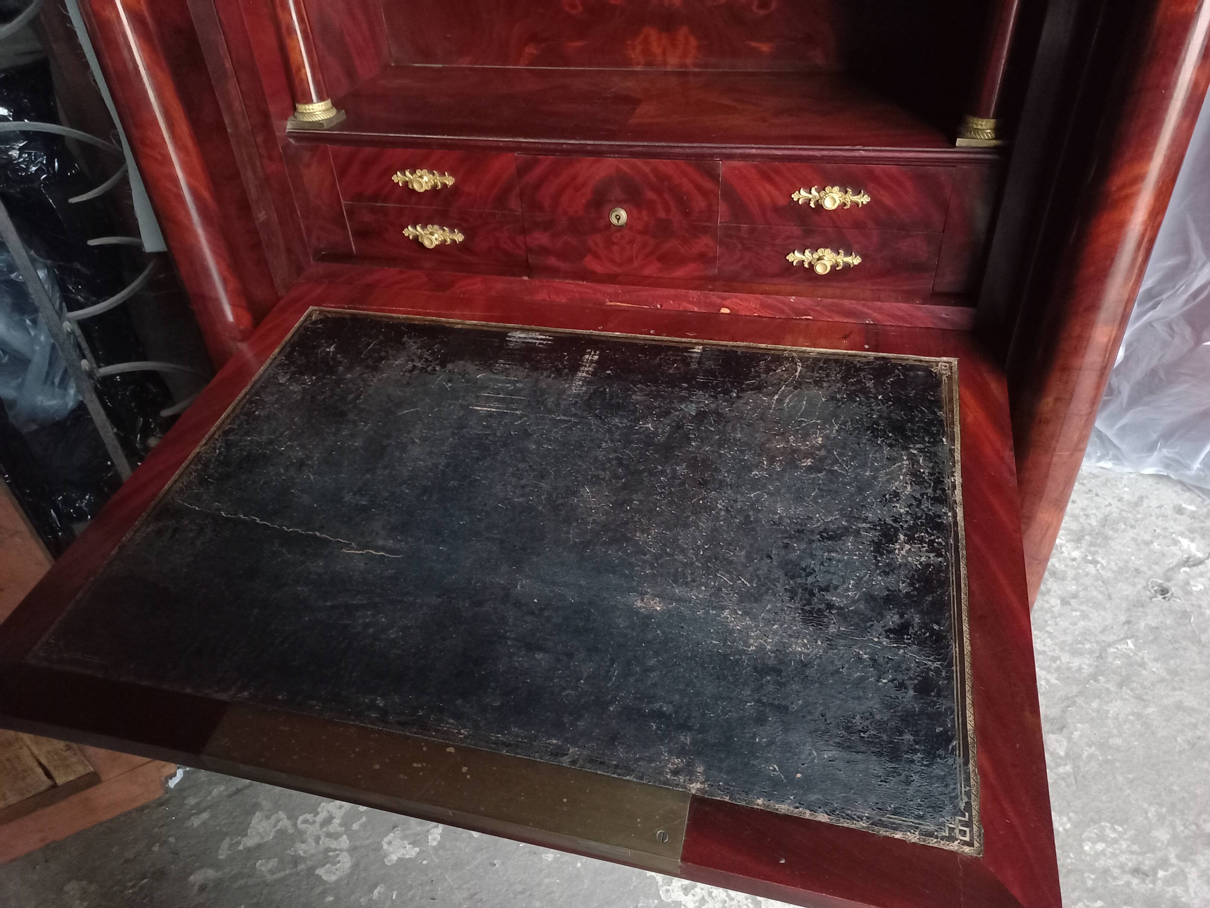 Empire Period Corinthian Bronze Secretary