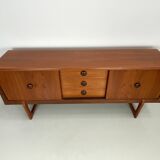 Very rare model of vintage sideboard from the 1960s made of teak wood.