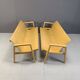 Vintage pair of plywood benches, 1960s