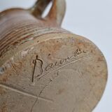 Pitcher in sandstone pyrity signed, years 60-70, 25 cm
