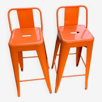 Pair of tolix high chairs