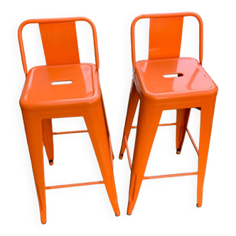 Pair of tolix high chairs