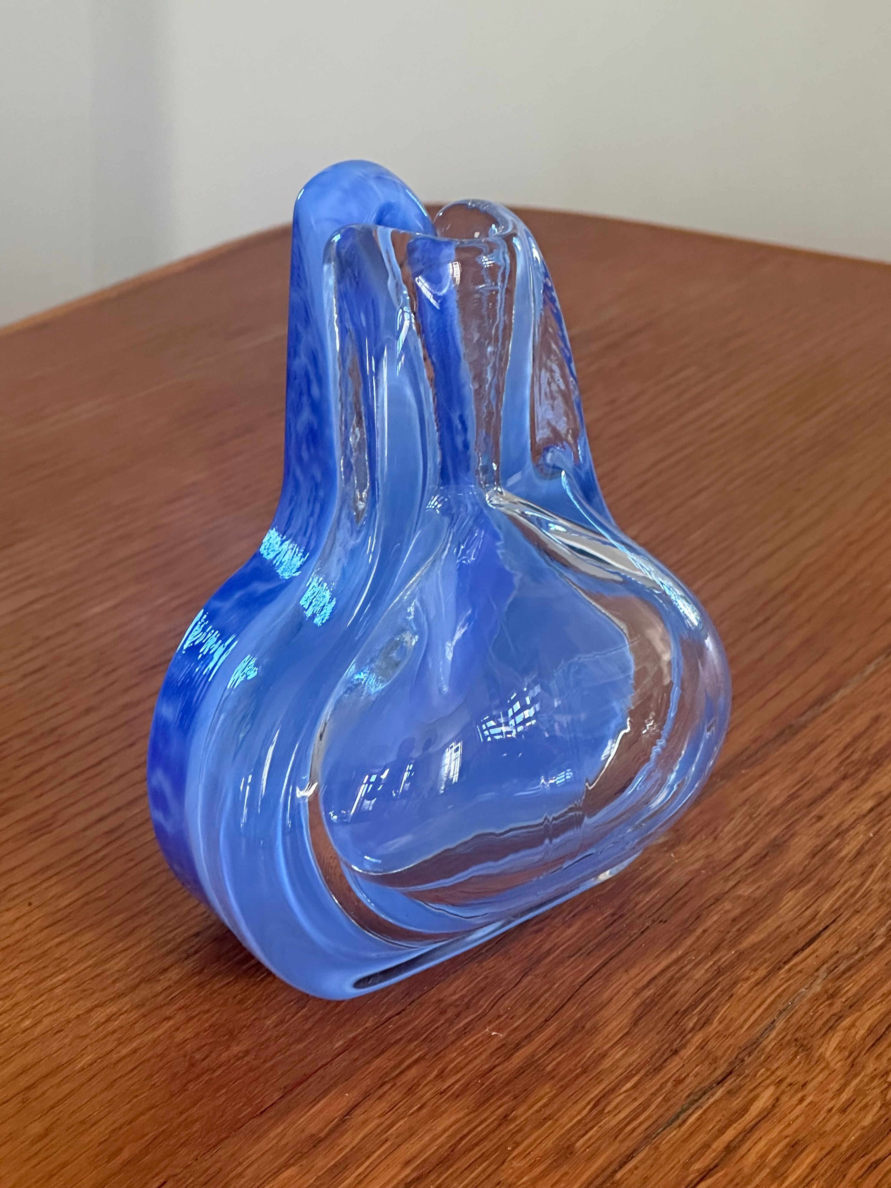 Vintage designer glass vase from the 70s