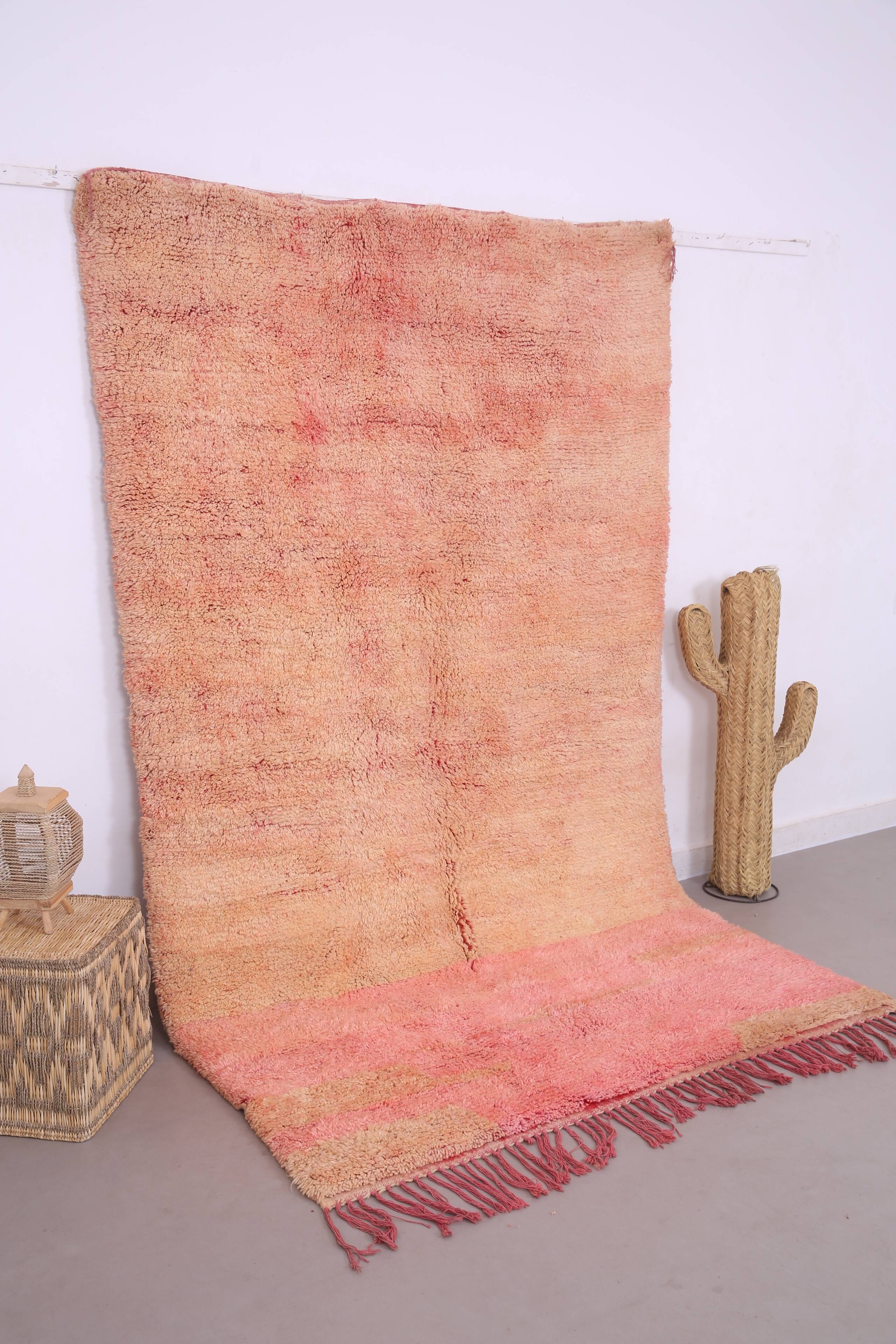 Peach Vintage Moroccan Rug 169 x 285 cm - Berber Wool Rug - Handmade Rug