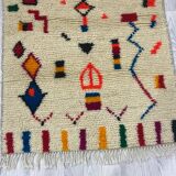 Tapis berbère en laine fait main 200 x 100 cm