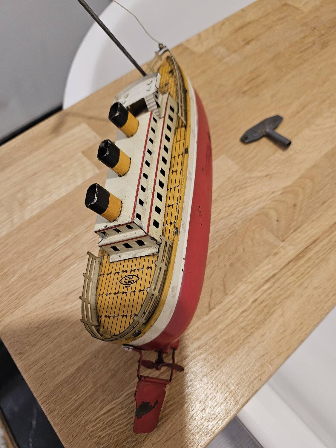 Jep Ocean Liner Lithographed Tin