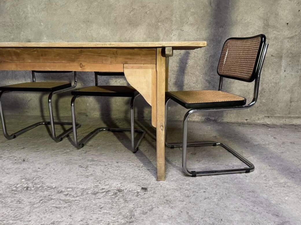 Large farm table solid wood draper table Length 240 cm