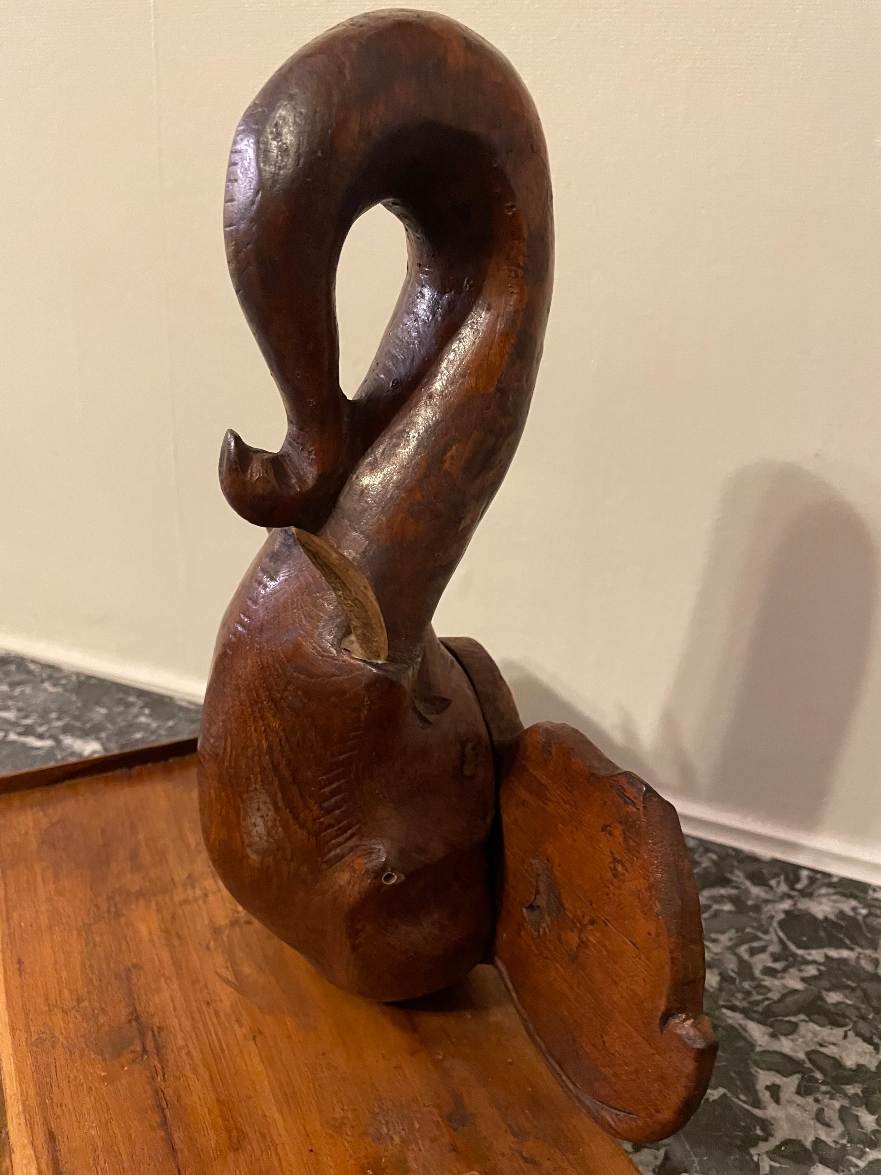 Wall console elephant head